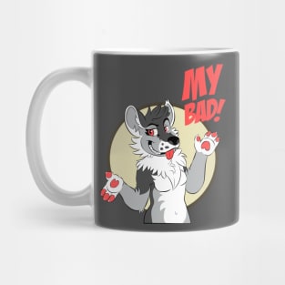 "My bad..." Wolf Mug